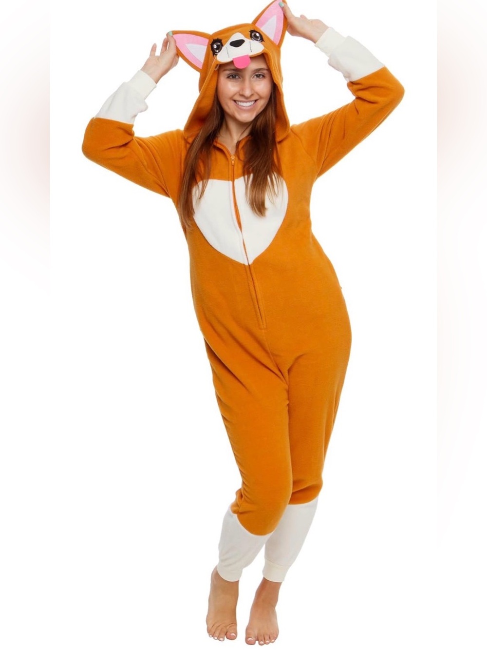 NWT Funziez Corgi Adult Onesie size Small Halloween